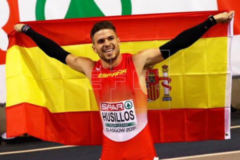 ATLETISMO EUROPEOS Husillos, plata y récord en 400, da a España la primera medalla en Glasgow