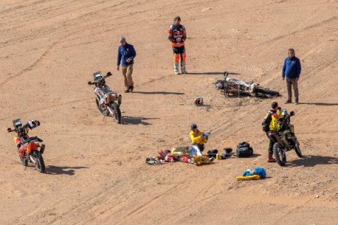 AUTO MOTO DAKAR Barreda, provisional ganador de la séptima etapa del Dakar donde murió Gonçalves