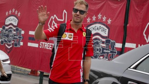 AUTOMOVILISMO FÓRMULA UNO Vettel confirma el dominio de Ferrari en el último libre de Marina Bay