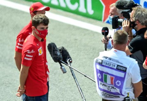 AUTOMOVILISMO GP ITALIA Se reanuda la carrera en Monza tras la bandera roja por accidente de Leclerc