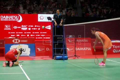 BÁDMINTON ESPAÑA Marín tiene roto el ligamento cruzado anterior y se opera este martes