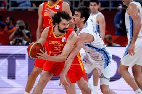 BALONCESTO MUNDIAL 2019 31-43. España domina a Argentina en la primera mitad de la final del Mundial