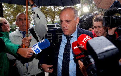 FÚTBOL AMAÑOS Tebas dice que un exjugador del Zaragoza le pidió que denunciara, pero no le identifica