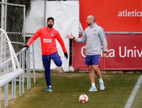 FÚTBOL ATLÉTICO DE MADRID Diego Costa vuelve a entrenar con el grupo 69 días después de su operación