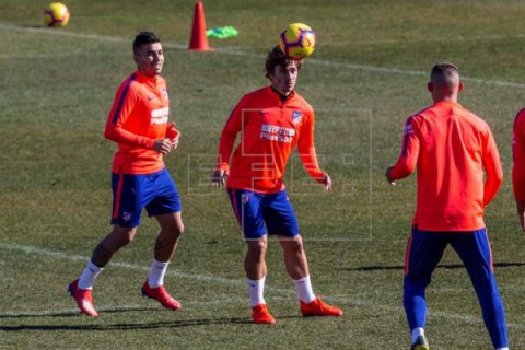 FÚTBOL ATLÉTICO DE MADRID Lucas y Rodrigo, bajas del entrenamiento del Atlético con Koke aparte