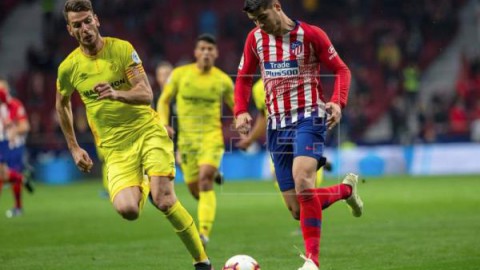 FÚTBOL ATLÉTICO DE MADRID Morata sufre un esguince en el tobillo y es duda para el Camp Nou