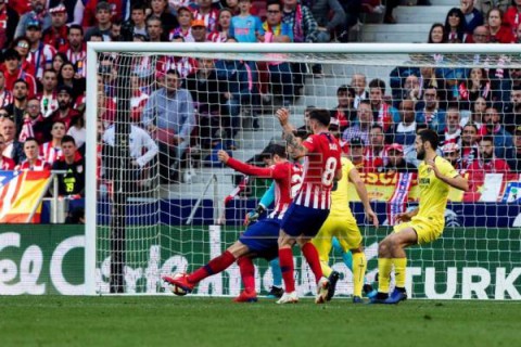FÚTBOL ATLÉTICO DE MADRID-VILLARREAL 2-0. El triunfo de Morata