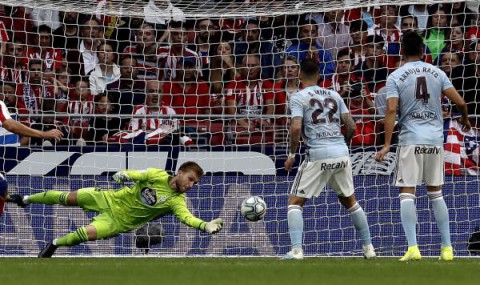FÚTBOL ATLÉTICO MADRID-CELTA 0-0. Frenazo del Atlético, repunte del Celta