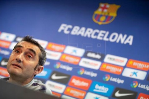 FÚTBOL BARCELONA Valverde: `Es una semana de 9 puntos. Los que nos faltan para ser campeones`