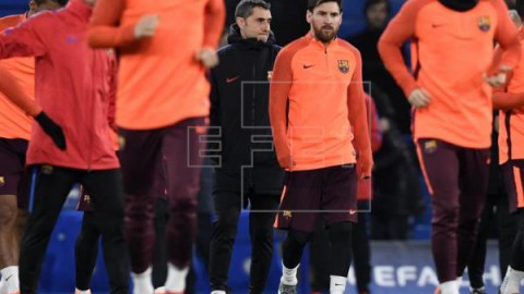 FÚTBOL BARCELONA Valverde: `Messi está muy bien, hoy ha entrenado perfectamente`