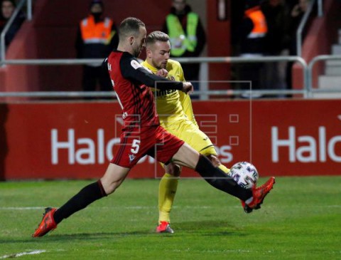 FÚTBOL COPA DEL REY MIRANDÉS-VILLARREAL 4-2. El Mirandés se planta en semifinales tras tumbar al Villarreal