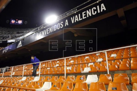 FÚTBOL CORONAVIRUS La decisión de jugar el Valencia-Atalanta sin público es `definitiva e irrevocable`