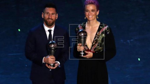 FÚTBOL FIFA THE BEST Messi y Rapinoe, estrellas en La Scala de Milán