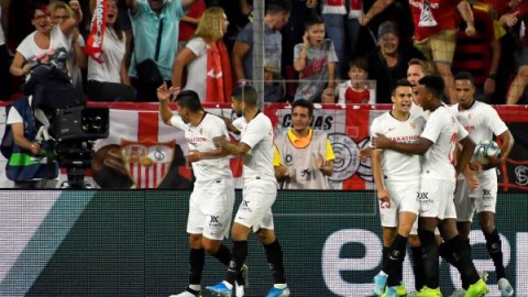 FÚTBOL LALIGA SANTANDER El Sevilla resurge, remonta a la Real Sociedad y el Real Madrid sigue líder