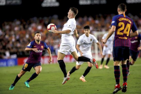 FÚTBOL LALIGA SANTANDER Mestalla y el Valencia suben el nivel de exigencia para el Barça de Setién