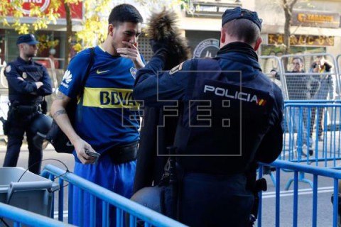 FÚTBOL LIBERTADORES Apertura de puertas sin incidencias en el Santiago Bernabéu