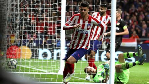 FÚTBOL LIGA CAMPEONES: ATLÉTICO MADRID-LEVERKUSEN 1-0. Morata reanima al Atlético