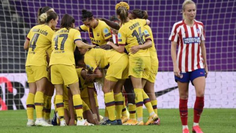 FÚTBOL LIGA CAMPEONES ATLÉTICO-BARCELONA 0-1. Hamraoui tumba a un gran Atlético y mete al Barça en semifinales