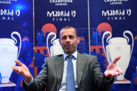 FÚTBOL LIGA DE CAMPEONES Ceferin: `La marca Liga de Campeones es top en el deporte`