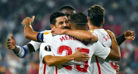 FÚTBOL LIGA EUROPA 6-0. El Sevilla cumple el trámite con goleada ante el débil Akhisar