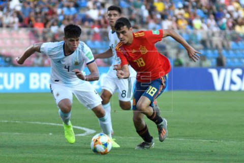 FÚTBOL MUNDIAL SUB`17: ESPAÑA-ARGENTINA 0-0. España arranca el Mundial con un sufrido empate ante Argentina