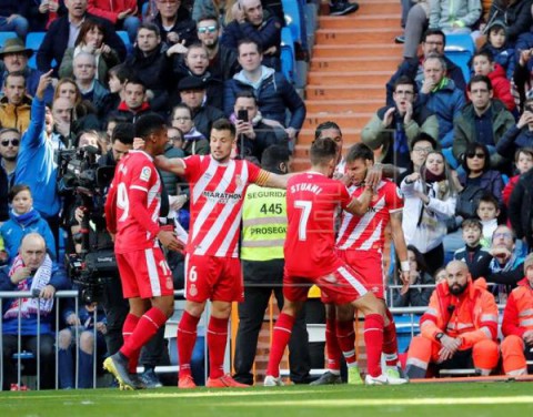 FÚTBOL REAL MADRID-GIRONA  1-2. Una lección de Eusebio desploma la ilusión