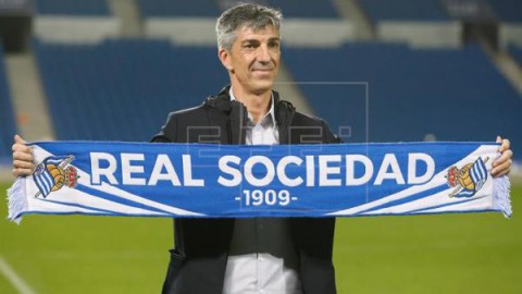 FÚTBOL REAL SOCIEDAD Imanol Alguacil debutará en un Santiago Bernabéu en el que marcó en 1994