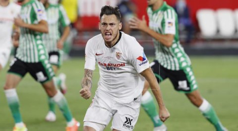 FÚTBOL SEVILLA-BETIS 2-0. El histórico derbi de la reanudación de LaLiga fue para el Sevilla