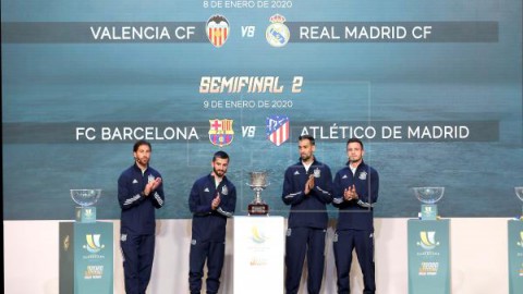 FÚTBOL SUPERCOPA Valencia-R.Madrid y Barça-Atlético, semifinales de la Supercopa en Arabia Saudí