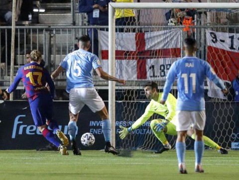 FÚTBOL-COPA DEL REY IBIZA-BARCELONA 1-2. El Barça remonta con un doblete de Griezmann ante un heroico Ibiza