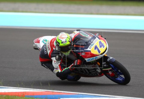 MOTOCICLISMO G.P. ITALIA Arbolino doblega a Alonso por cuatro milésimas en Moto3