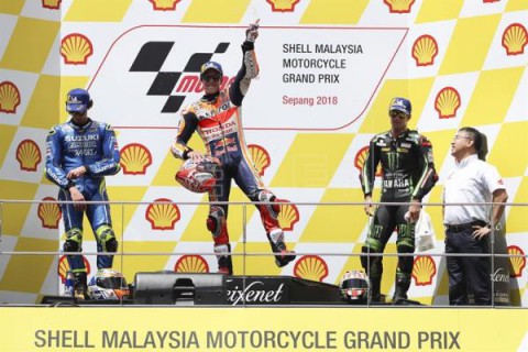 MOTOCICLISMO G.P. MALASIA MOTOGP  Márquez gana y Martín es campeón del mundo de Moto3