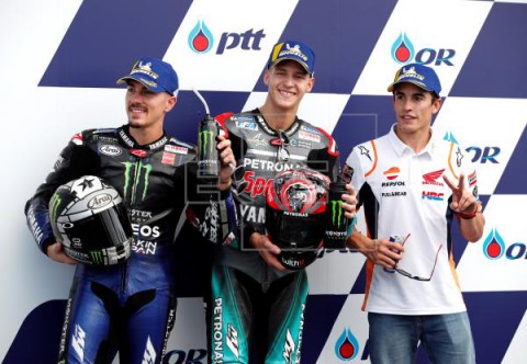 MOTOCICLISMO G.P. TAILANDIA MOTOGP Quartararo manda y Márquez convence