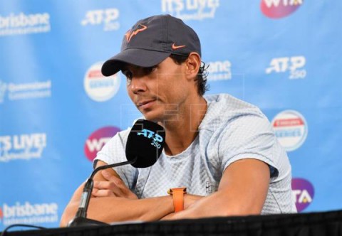 TENIS BRISBANE Nadal se retira por precaución debido a un problema en el muslo izquierdo