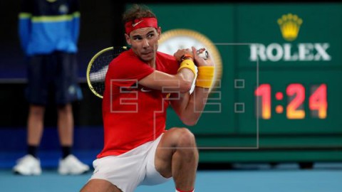 TENIS COPA ATP Nadal se impone al georgiano Basilashvili y España suma su primera victoria