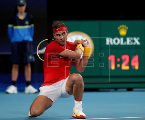 TENIS COPA ATP Nadal se impone al georgiano Basilashvili y España suma su primera victoria