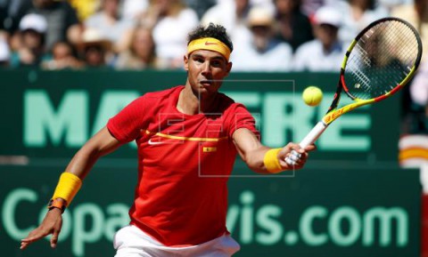 TENIS COPA DAVIS Nadal, Bautista, Carreño, Feliciano y Granollers, equipo español de la Davis