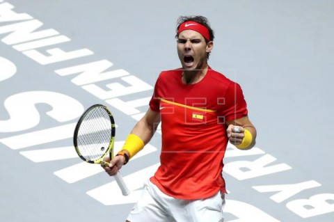 TENIS FINALES COPA DAVIS ESPAÑA-GRAN BRETAÑA Nadal vuelve a ganar y el pase a la final lo decide el doble