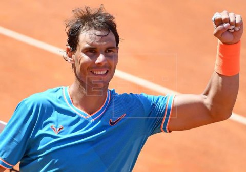 TENIS ROMA  Nadal-Tsitsipas y Djokovic-Schwartzman, semifinales en Roma